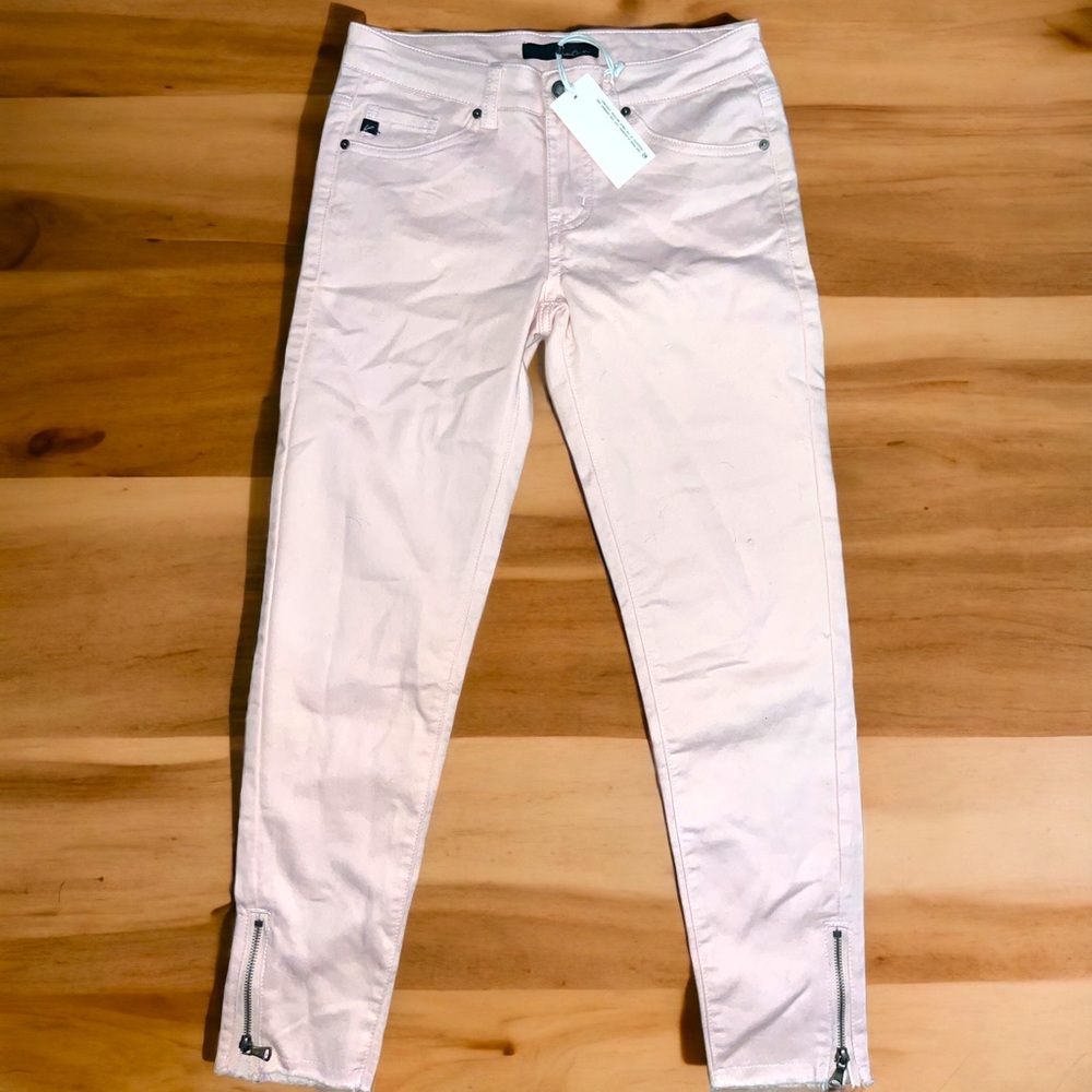 KanCan Light Pink Estillo Skinnys Zip Ankle Raw Hem 3/25